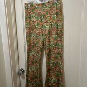Natural life paisley flare pants
